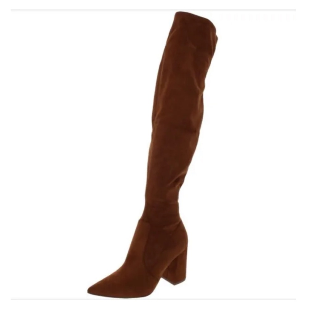 Steve Madden Womens Huntley Faux Suede Over-The-Knee Boots Size 6.5 $139.99